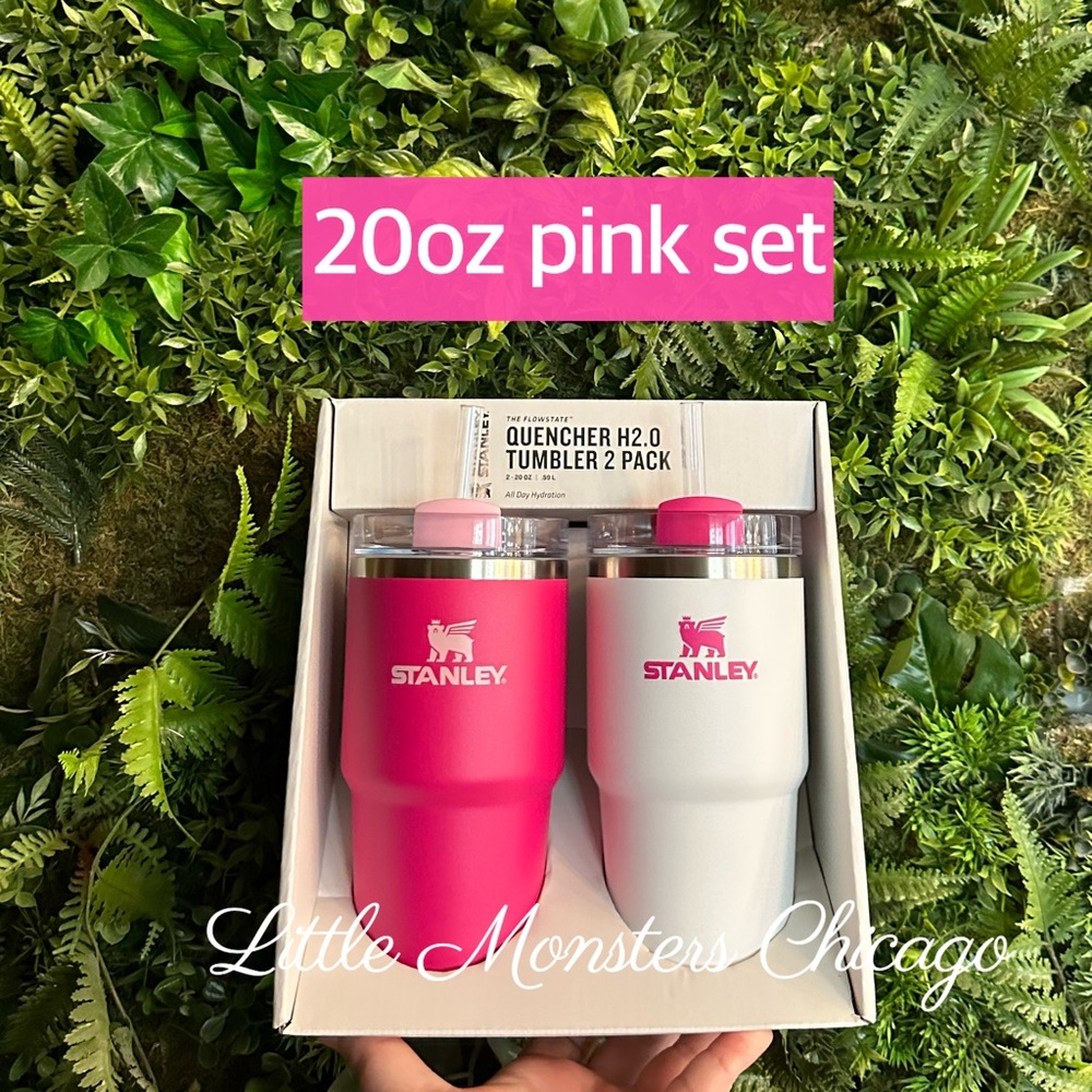 Authentic Stanley 20oz pinks SET, all tags and box